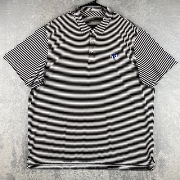 Seton Hall Pirates Polo Mens XXL Black White Vineyard Vines Performance Shirt - Picture 2 of 10